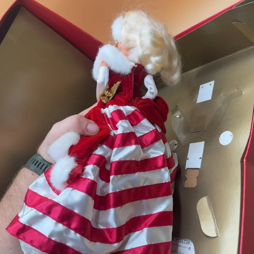 Barbie Peppermint Princess Doll Limited Edition Winter Collection, rough cond